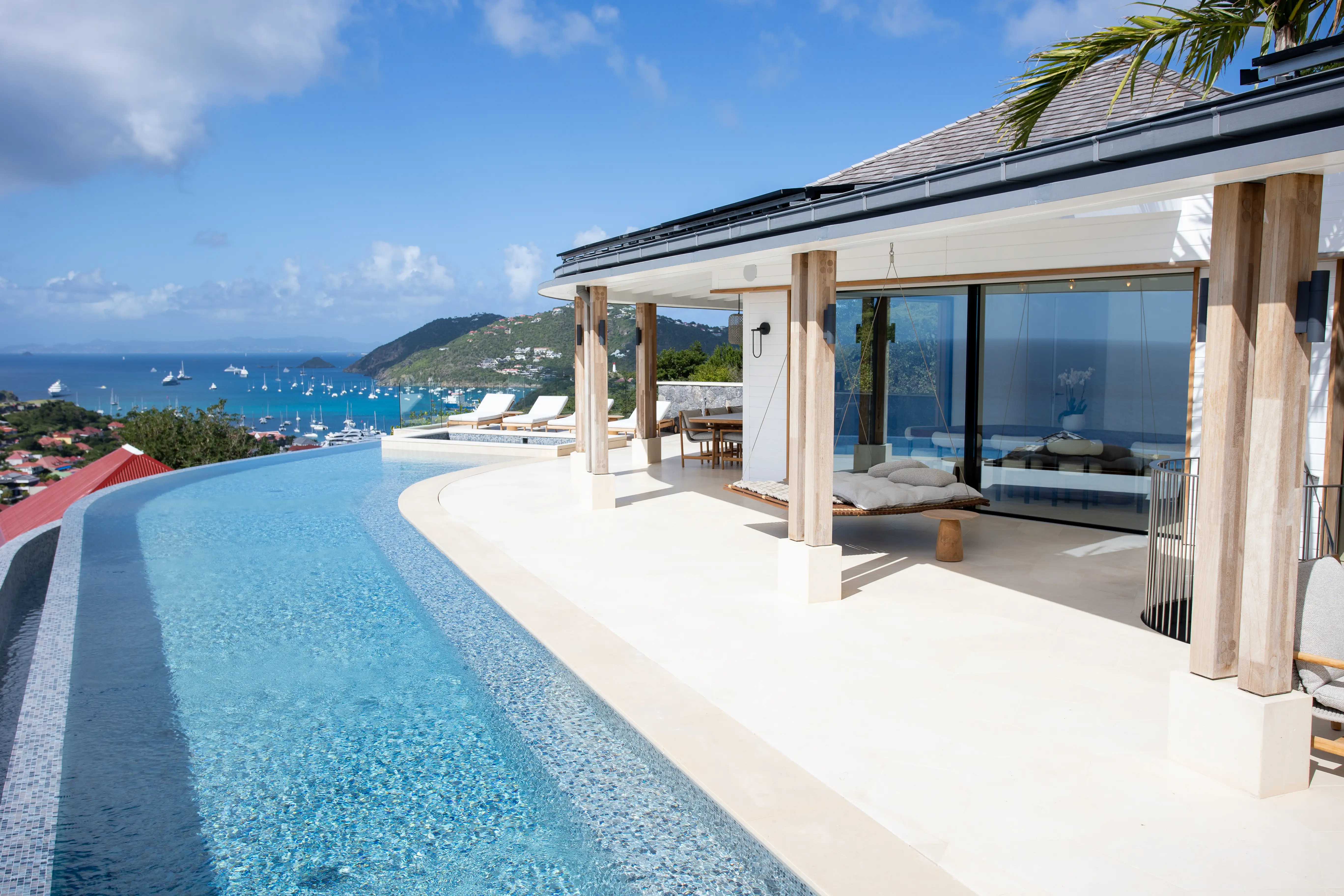 Wellness and relaxation area at Villa Sel St Barts